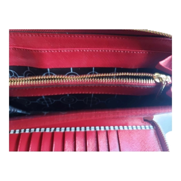 Henri Bendel Red  Wallet - Picture 5 of 11
